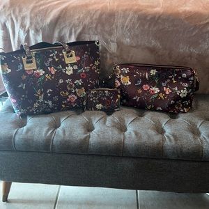 Marc New York 3 piece bundle purse set; faux leather; tote, shoulder, coin